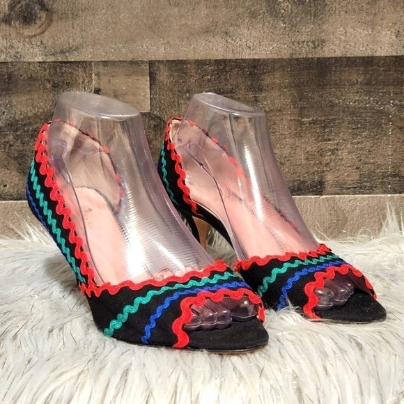 Kate Spade New York Womens Saranne Fabric Peep Toe D-Orsay Pumps - Picture 2 of 11